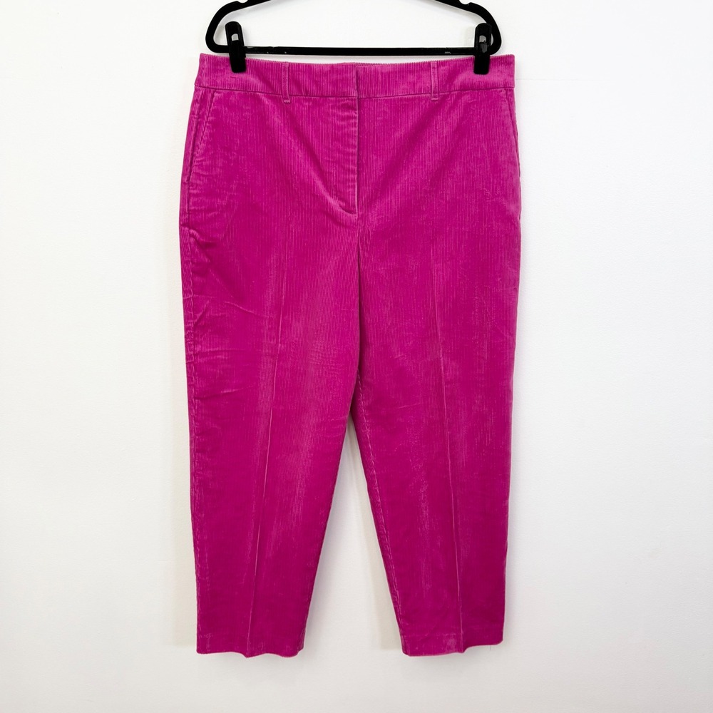 Boden Kew Cord Pants Magenta Pink Corduroy Straight Leg Size 14R - Picture 3 of 7